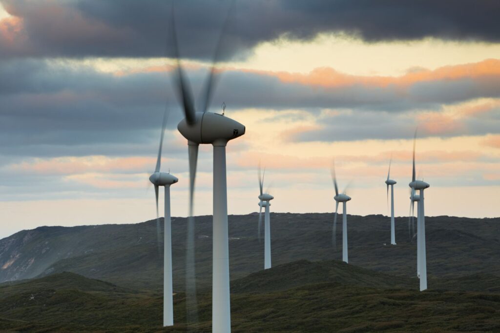 wind turbines showing eco-friendly technologies 